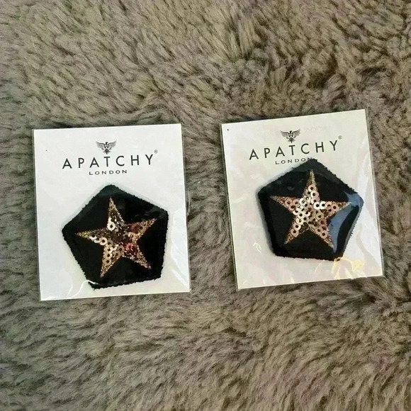 NWT Apatchy London large makeup bag with patches - Picture 6 of 6